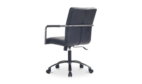 Roy Office Chair Black Leather by Moe's Home at Eve Furniture