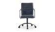 Roy Office Chair Black Leather by Moe's Home at Eve Furniture