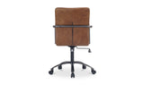 Roy Office Chair Open Road Brown Leather by Moe's Home at Eve Furniture