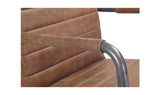 Roy Office Chair Open Road Brown Leather by Moe's Home at Eve Furniture
