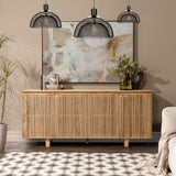 Roya 4 Door Cabinet - Natural by Classic Home at Eve Furniture