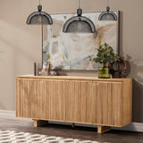 Roya 4 Door Cabinet - Natural by Classic Home at Eve Furniture