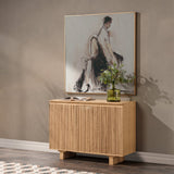 Roya Natural 2 Door Cabinet by Classic Home at Eve Furniture