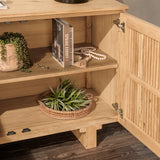 Roya Natural 2 Door Cabinet by Classic Home at Eve Furniture