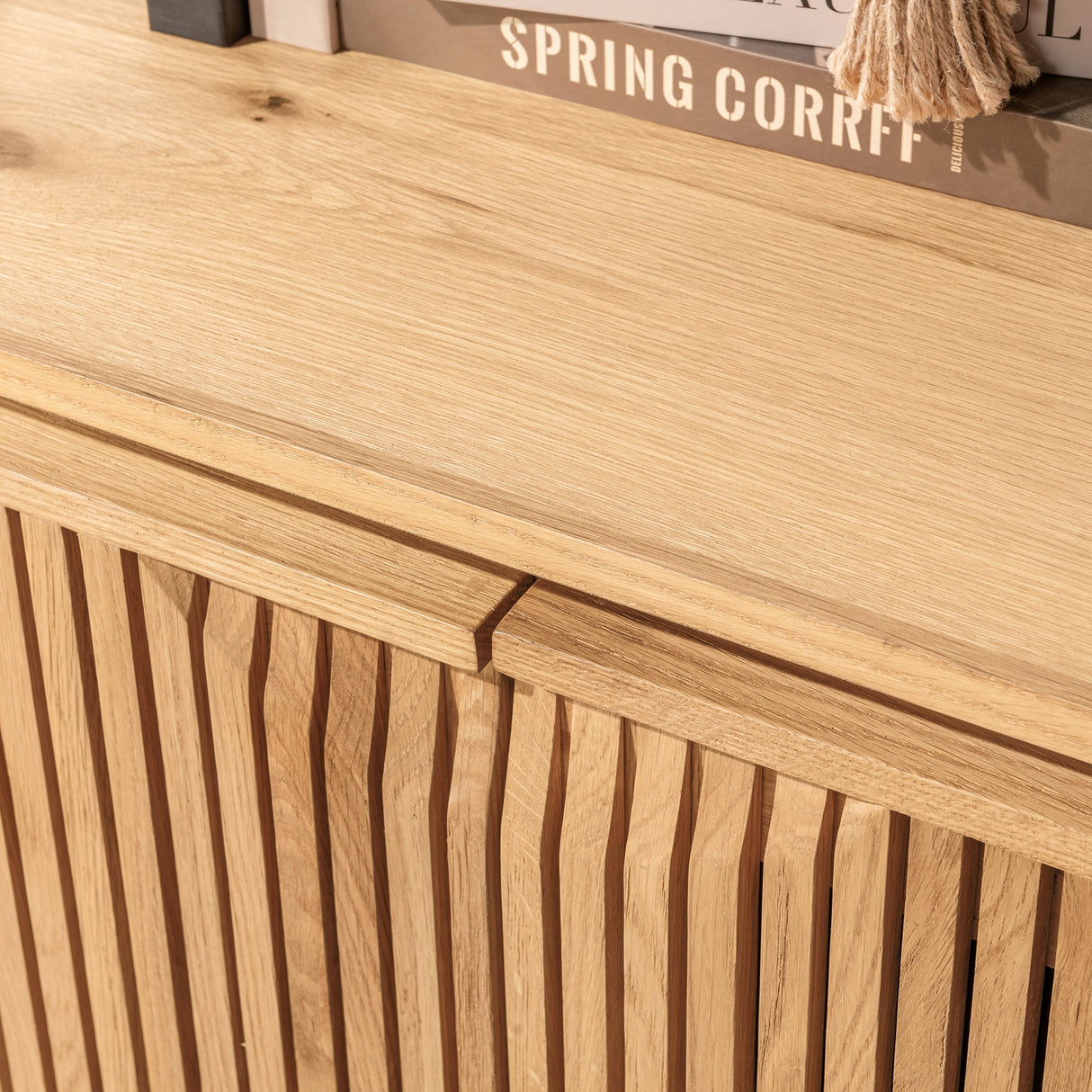 Roya Natural 4 Door Cabinet by Classic Home at Eve Furniture