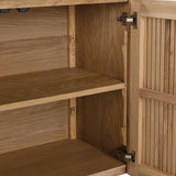 Roya Natural 4 Door Cabinet by Classic Home at Eve Furniture