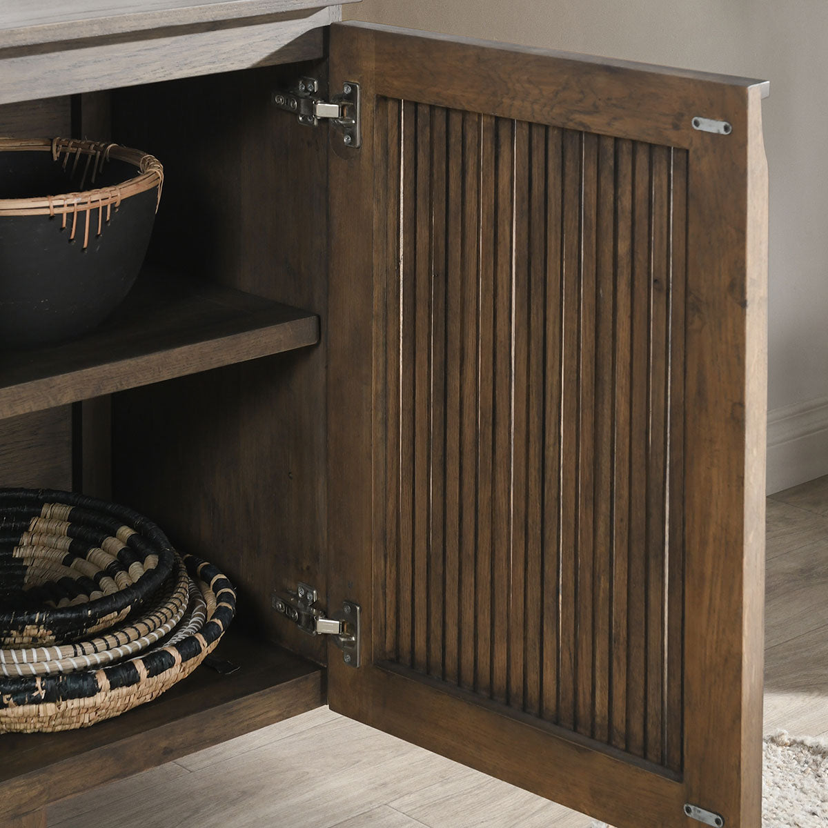 Roya Toasted Brown Cabinet by Classic Home at Eve Furniture