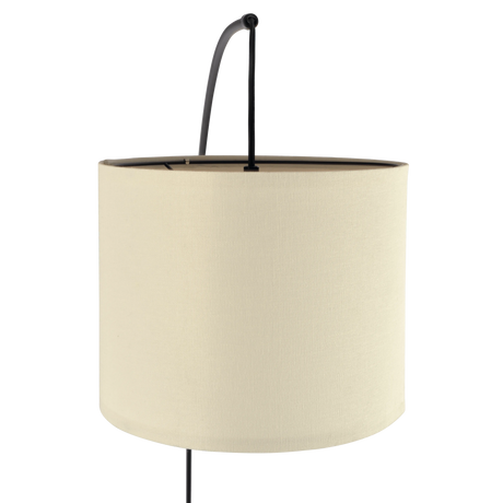Royal 3-Arm Metal Arc Floor Lamp, Oil Rubbed Bonze with Linen Shade, 4 way Rotary Switch by Ashcroft Furniture at Eve Furniture