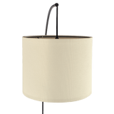 Royal 3-Arm Metal Arc Floor Lamp, Oil Rubbed Bonze with Linen Shade, 4 way Rotary Switch