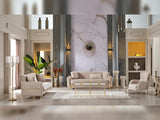 Royal 3-pieces (Sofa & Loveseat & Chair) Livingroom Set Beige by Furnia at Eve Furniture