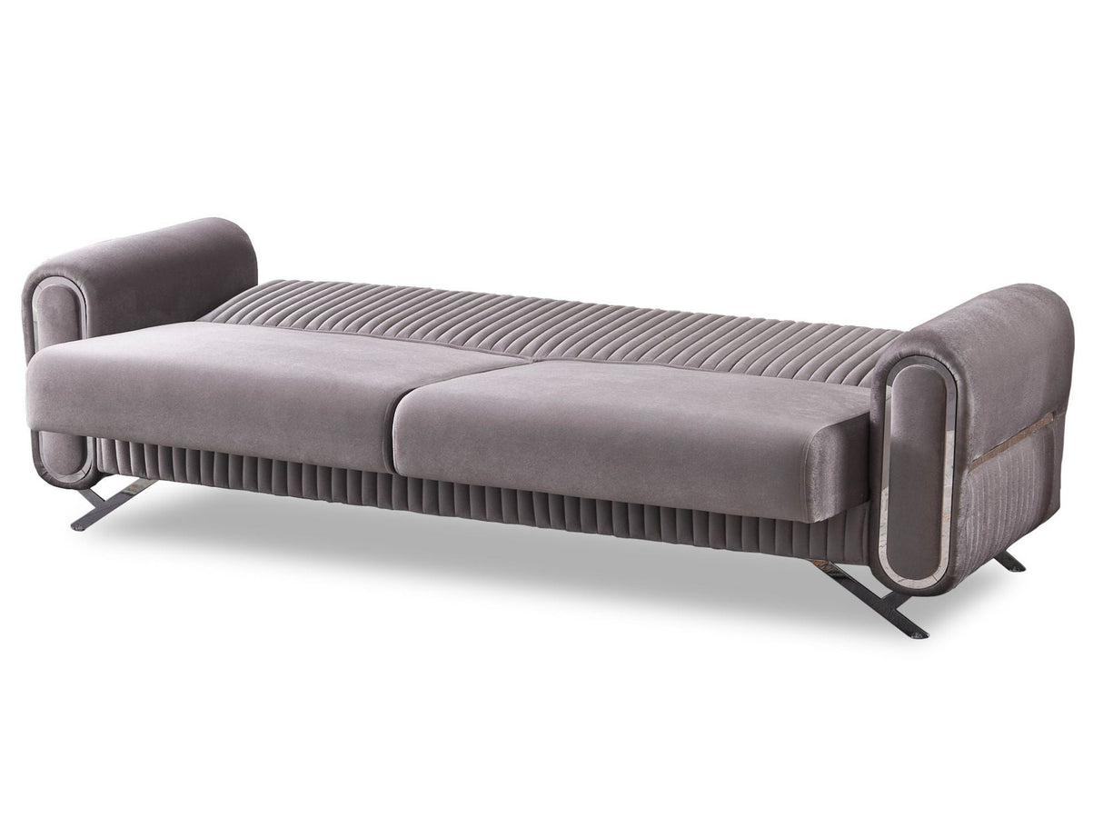 Royal 3-pieces (Sofa & Loveseat & Chair) Livingroom Set in Light Grey by Furnia at Eve Furniture