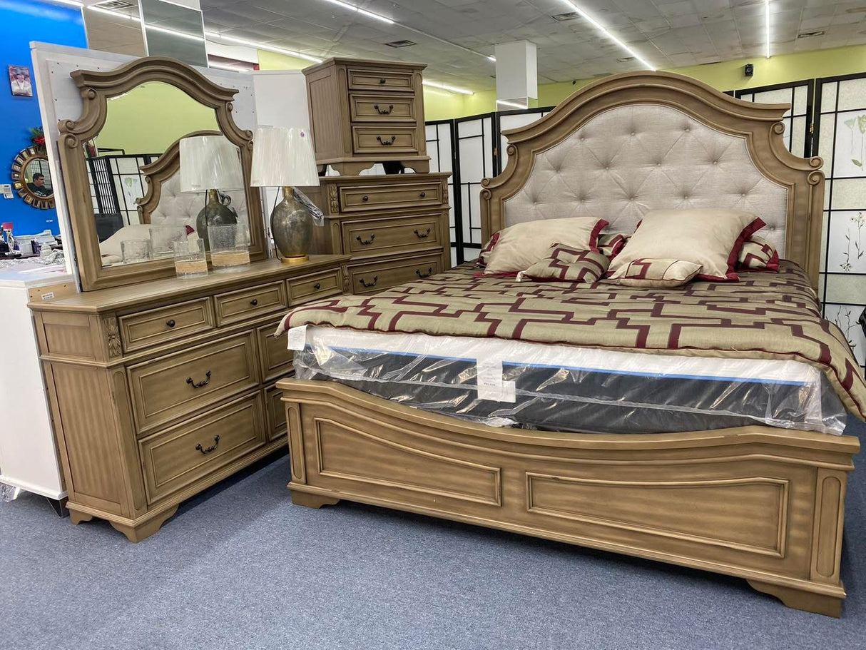 Royal Antique Brown Bedroom Set by Happy Homes at Eve Furniture