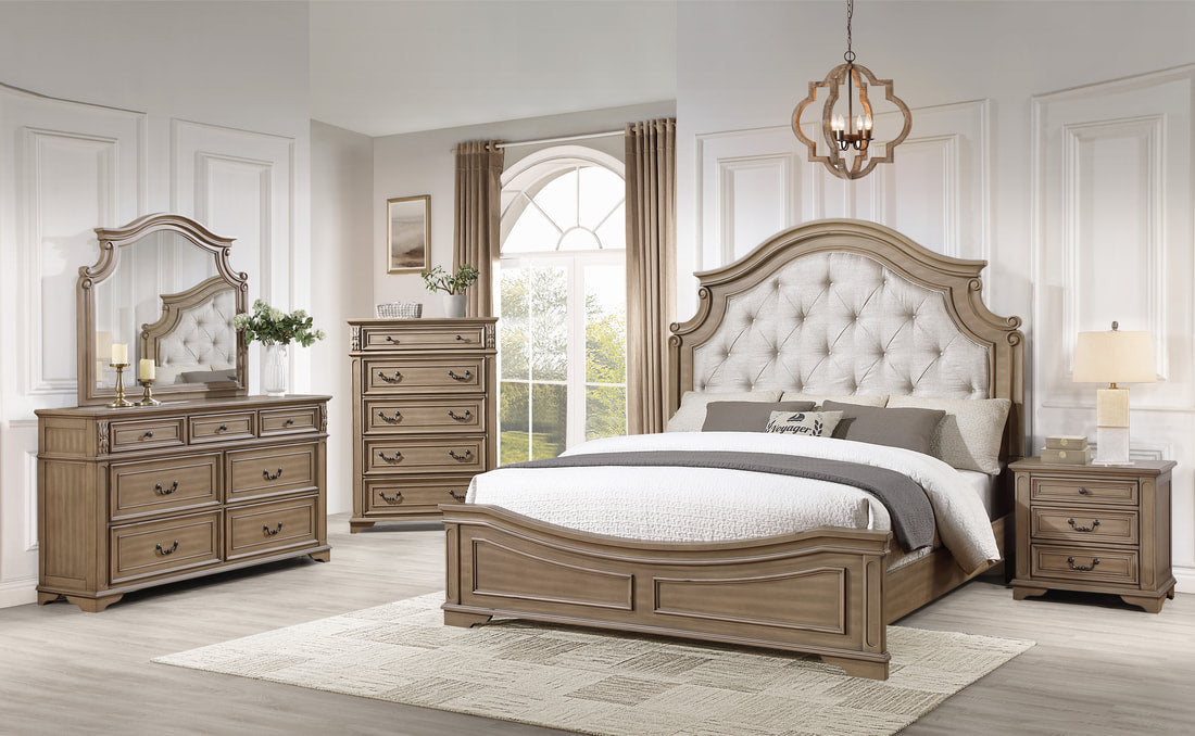Royal Antique Brown Bedroom Set by Happy Homes at Eve Furniture