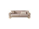 Royal Beige Convertible Sofa by Furnia at Eve Furniture