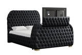 Royal Black King Platform Bed by New Era Innovations at Eve Furniture