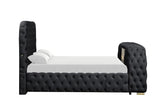 Royal Black Queen Platform Bed by New Era Innovations at Eve Furniture
