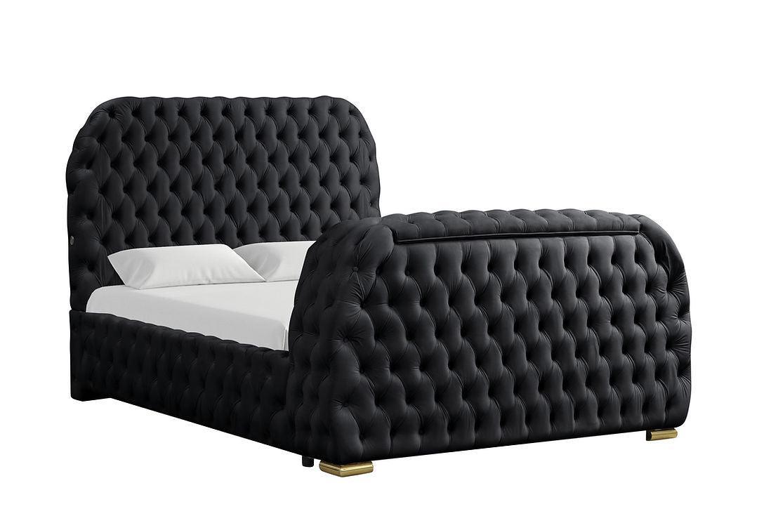 Royal Black King Platform Bed by New Era Innovations at Eve Furniture
