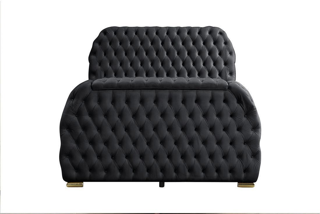 Royal Black King Platform Bed by New Era Innovations at Eve Furniture