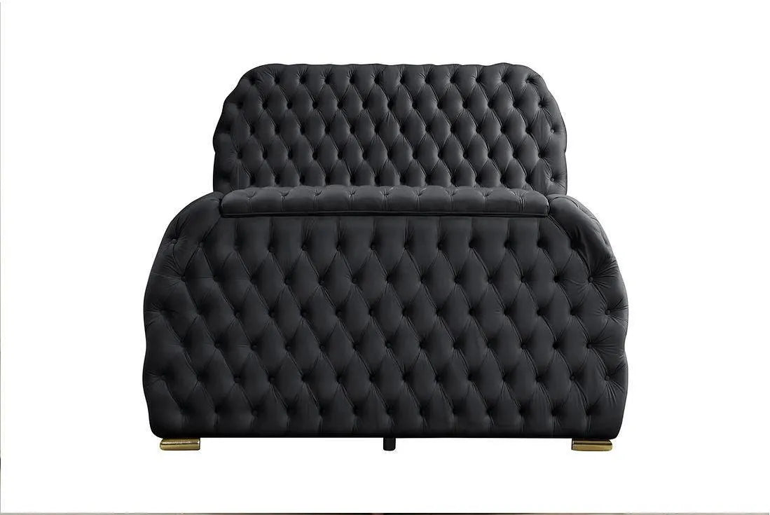 Royal Black Queen Platform Bed by New Era Innovations at Eve Furniture