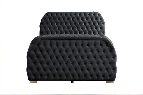 Royal Black Queen Platform Bed by New Era Innovations at Eve Furniture