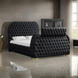 Royal Black Queen Platform Bed by New Era Innovations at Eve Furniture