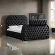Royal Black Queen Platform Bed by New Era Innovations at Eve Furniture
