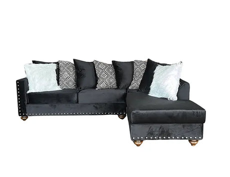 Royal Black Right Arm Facing (RAF) Sectional by New Era Innovations at Eve Furniture