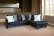 Royal Black Right Arm Facing (RAF) Sectional by New Era Innovations at Eve Furniture