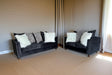 Royal Black Velvet Sofa & Loveseat by New Era Innovations at Eve Furniture