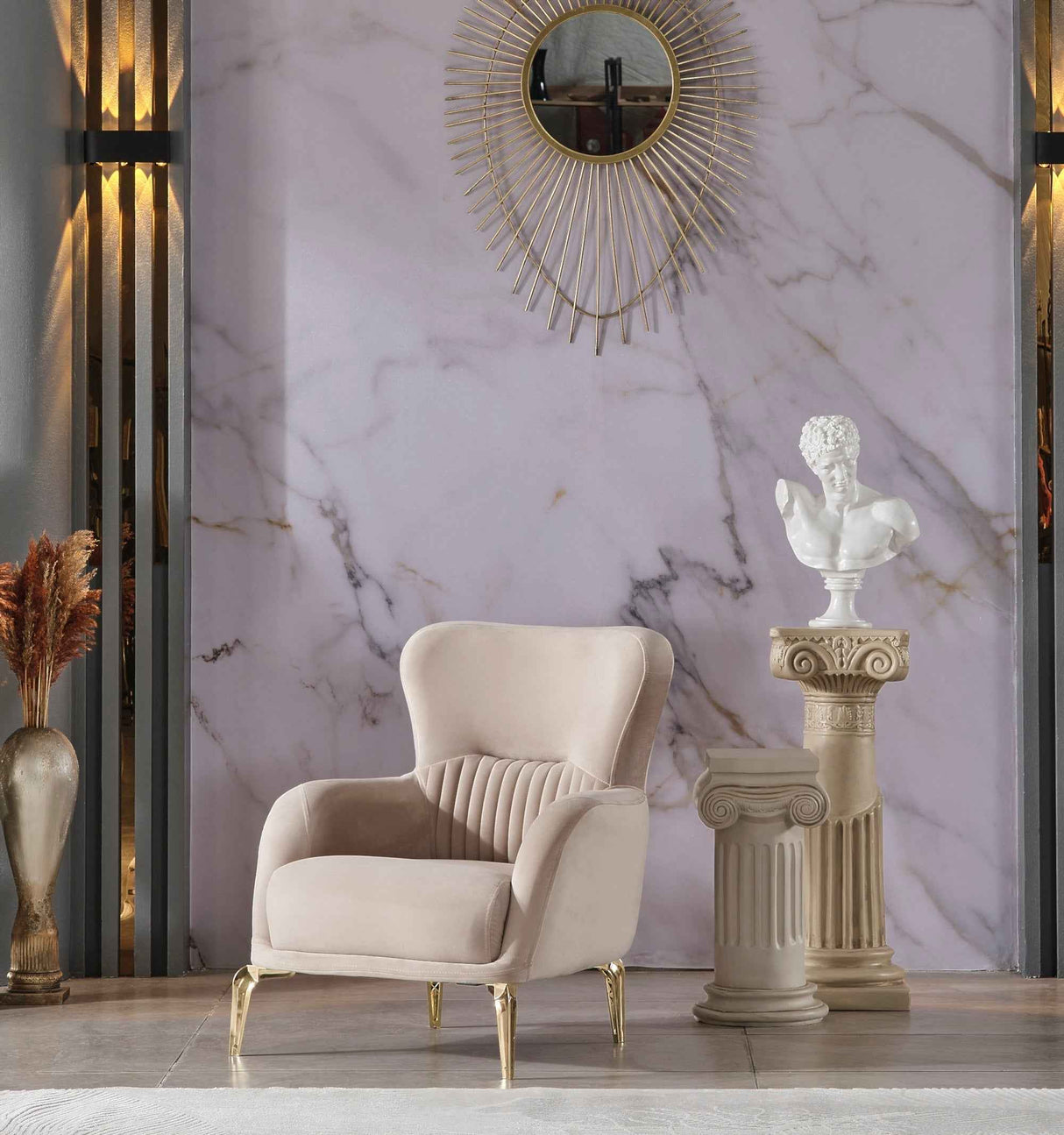 Royal Chair Beige by Furnia at Eve Furniture