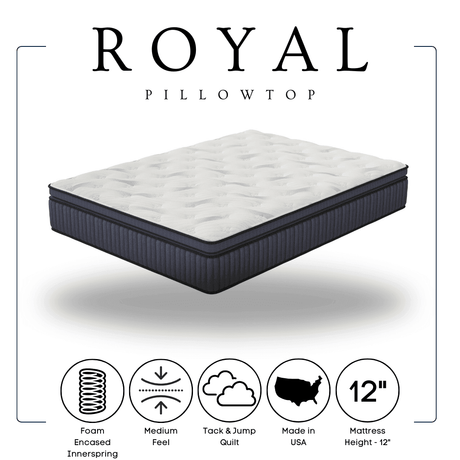 Royal Comfort Firm 12" Hybrid King Mattress by Happy Homes at Eve Furniture