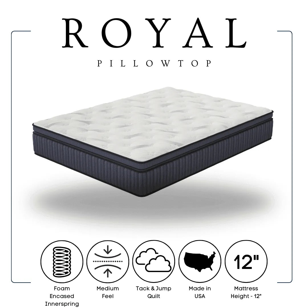 Royal Comfort Firm 12" Hybrid Queen Mattress by Happy Homes at Eve Furniture