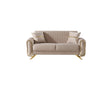 Royal Convertible Loveseat Beige by Furnia at Eve Furniture