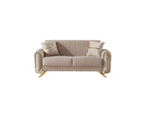 Royal Convertible Loveseat Beige by Furnia at Eve Furniture