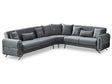 Royal Convertible Sectional Sofa Grey by Furnia at Eve Furniture