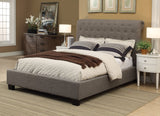 Royal Dolphin Linen California King Tufted Platform Bed