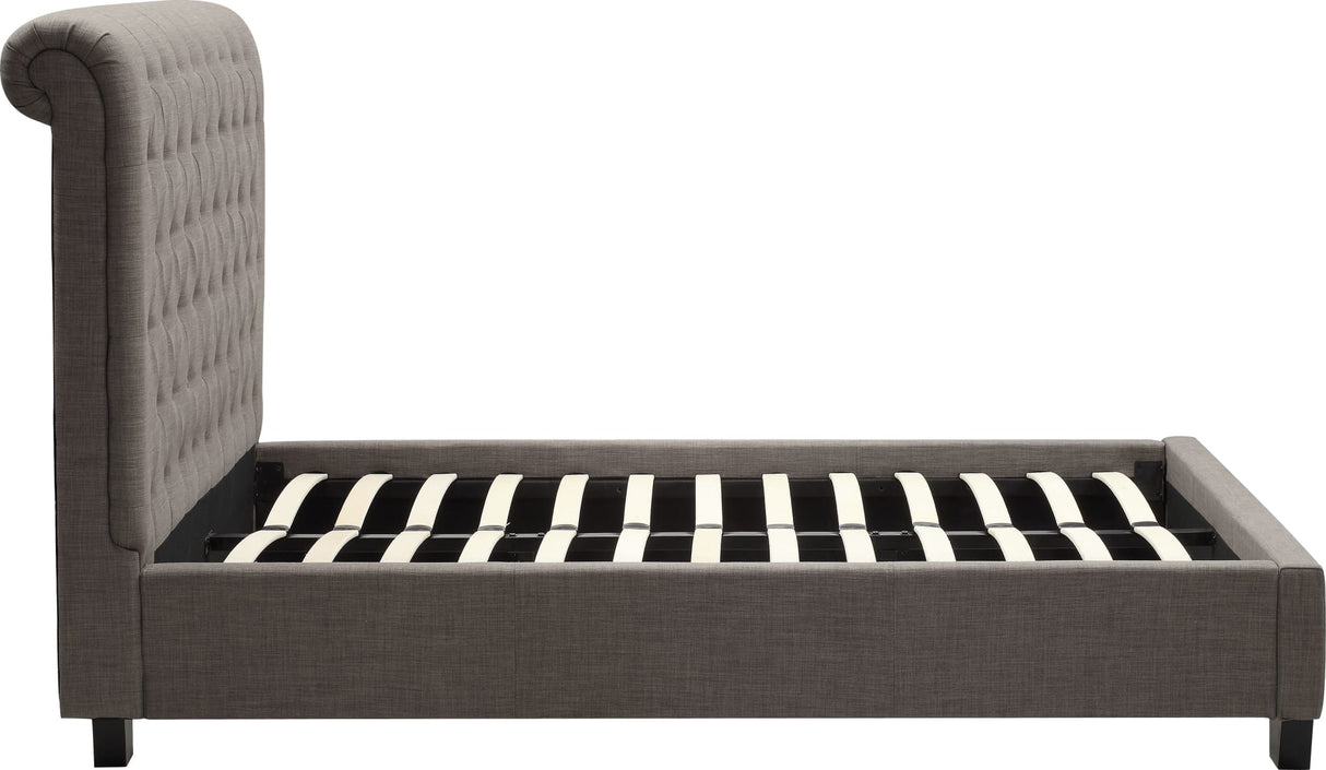 Royal Dolphin Linen California King Tufted Platform Bed