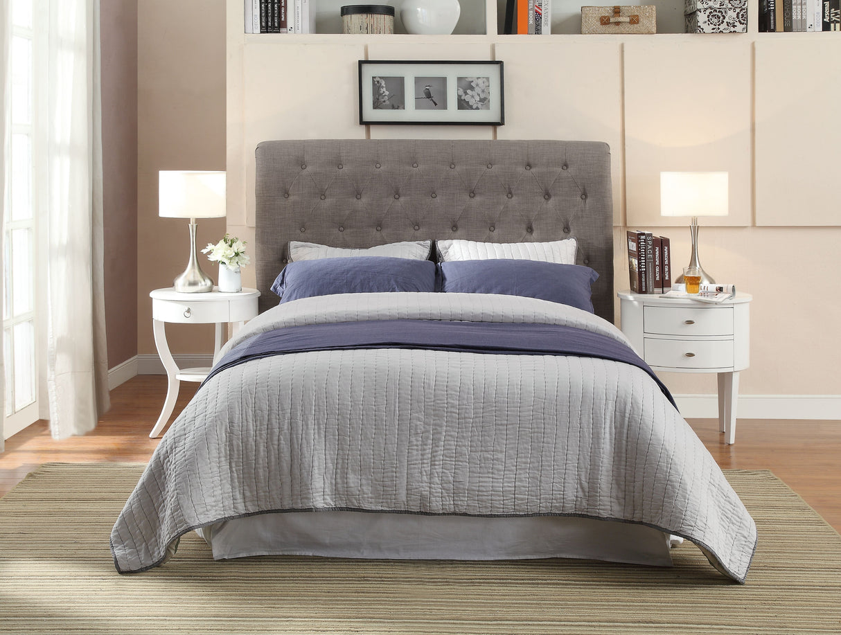 Royal Dolphin Linen California King Tufted Platform Bed