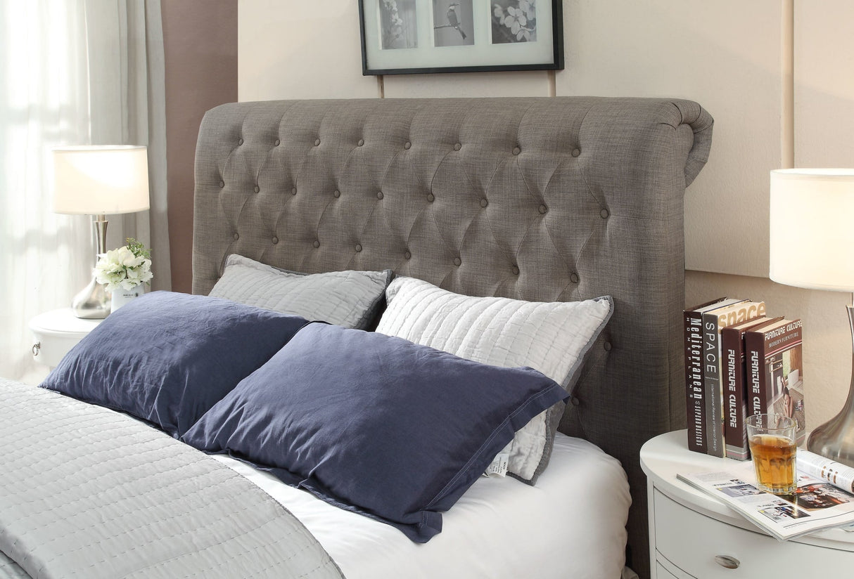 Royal Dolphin Linen California King Tufted Platform Storage Bed