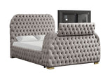 Royal Grey King Platform Bed by New Era Innovations at Eve Furniture