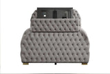 Royal Grey King Platform Bed by New Era Innovations at Eve Furniture