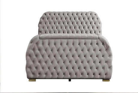 Royal Grey King Platform Bed by New Era Innovations at Eve Furniture