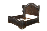 Royal Highlands Rich Cherry King Upholstered Panel Bed by Homelegance at Eve Furniture