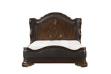 Royal Highlands Rich Cherry King Upholstered Panel Bed by Homelegance at Eve Furniture