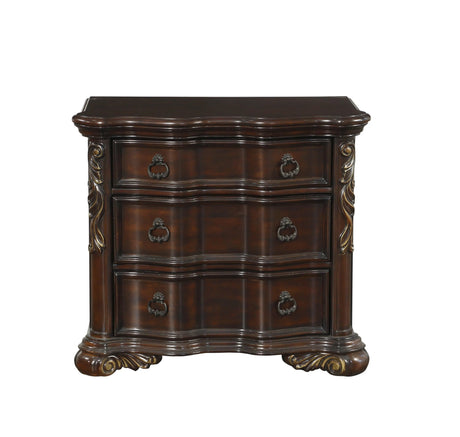 Royal Highlands Rich Cherry Upholstered Panel Bedroom Set by Homelegance at Eve Furniture