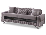 Royal Light Grey Convertible Sofa by Furnia at Eve Furniture