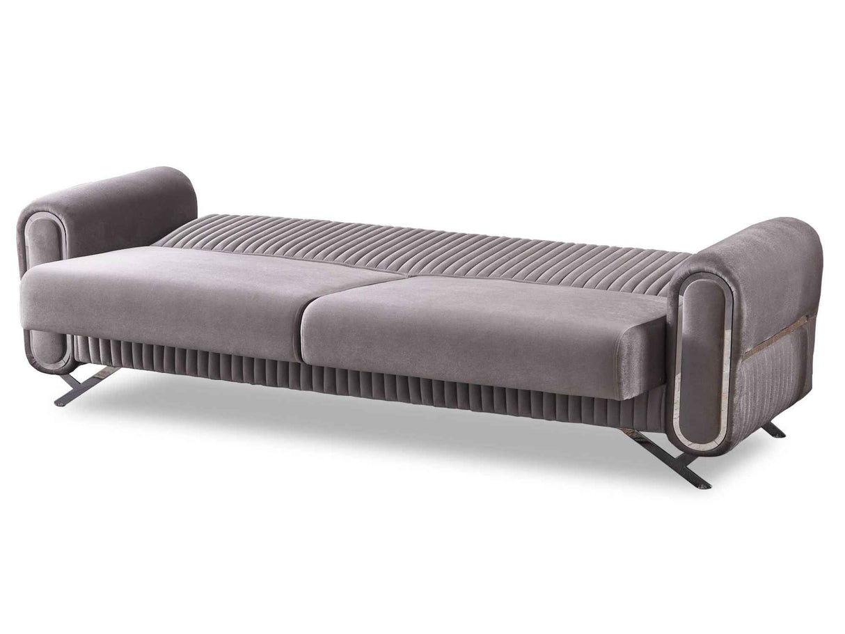 Royal Light Grey Convertible Sofa by Furnia at Eve Furniture