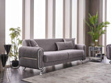 Royal Light Grey Convertible Sofa by Furnia at Eve Furniture