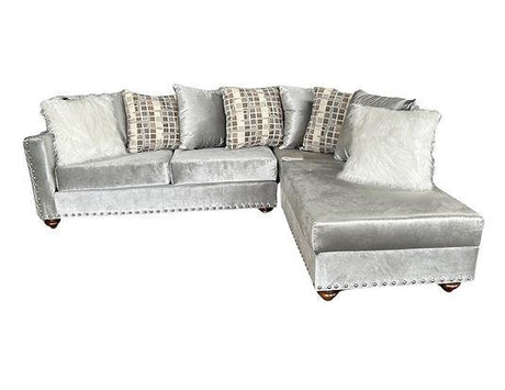Royal Silver Right Arm Facing (RAF) Sectional by New Era Innovations at Eve Furniture