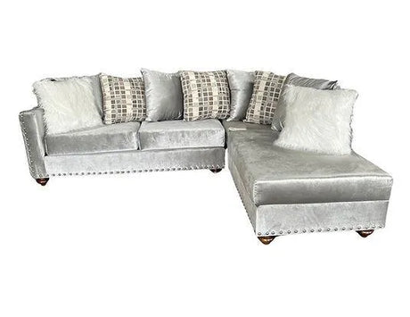 Royal Silver Right Arm Facing (RAF) Sectional by New Era Innovations at Eve Furniture